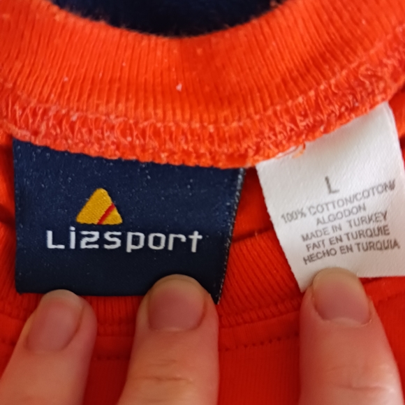 Orange 100% Cotton T-Shirt LizSport - Picture 2 of 4